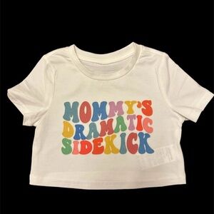 Mommy’s Dramatic Sidekick Trendy Toddler Crop Top